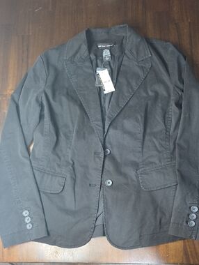 New York & Company Black Lightweight Women’sTwo-Button Blazer Jacket